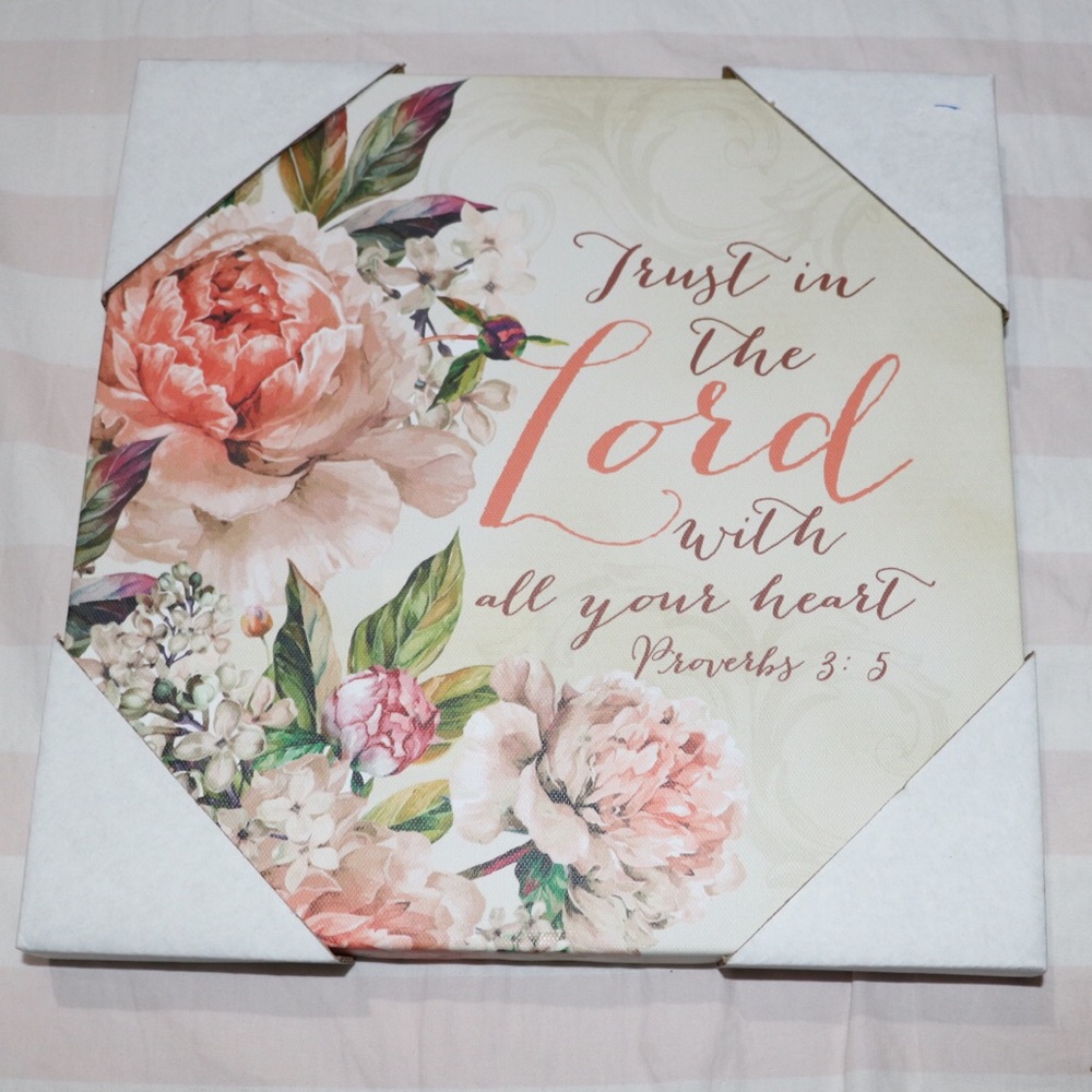 10x10 proverb canvas picture